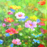 Veldbloemen, geschilderd op linnen Formaat: 50 x 100 cm Geschilderd op linnen, ook de zijkanten zijn beschilderd. Levertijd: tussen 10-14 dagen (Let op: wordt geleverd zonder lijst. Dit schilderij kan op afspraak opgehaald/bezichtigd worden) GEEN VERZENDKOSTEN