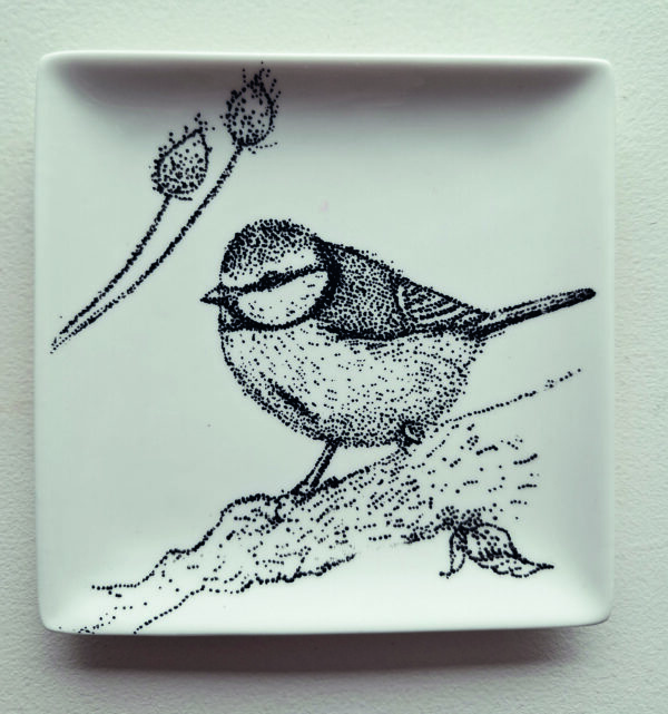 Porseleinen schaaltje "Mees"