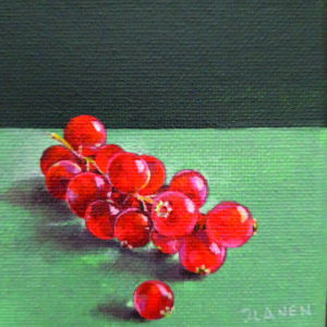 Aalbesjes Acryl op doek Formaat: 10 x 10 cm GEEN VERZENDKOSTEN